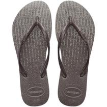 Havaianas Slim Gloss Fog Marrom/Cinza Havaianas Slim Gloss Fog Marrom/Cinza
