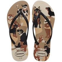 Havaianas Slim Pets Dourado/Preto/Branco/Bege Havaianas Slim Pets Dourado/Preto/Branco/Bege