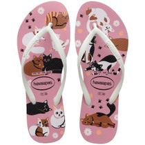 Havaianas Slim Pets Rosa Chiffon