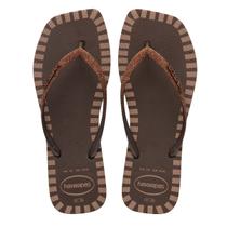 Havaianas Square Glitter - Café Tamanho:39/40Cor:Marrom
