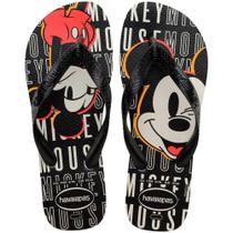 Havaianas Top Disney Branco/Preto/Preto