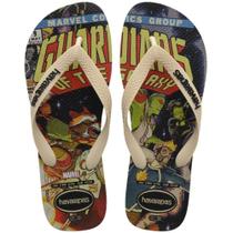 Havaianas Top Marvel Classic Preto/Bege Palha