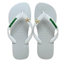 Havaianas Top Personalizada Placa Logo + Pin Estrela do Mar