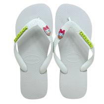 Havaianas Top Personalizado + Placa Logo + Pingente Margarida Havaianas Top Personalizado + Placa Logo + Pingente Margarida