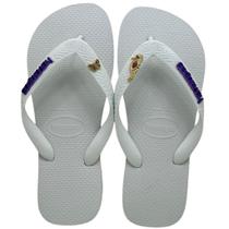 Havaianas Top Placa Logo + Pin Cavalo Marinho + Pin Borboleta Havaianas Top Placa Logo + Pin Cavalo Marinho + Pin Borboleta