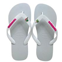Havaianas Top Placa Logo + Pin Coqueiro + Pin Agua De Coco