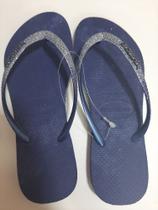 Havainas com brilho azul Havainas com brilho azul