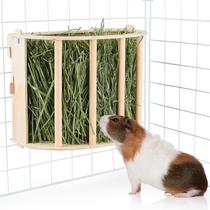 Hay Feeder Unicorn Catcher de madeira para cobaias e coelhos Hay Feeder Unicorn Catcher de madeira para cobaias e coelhos