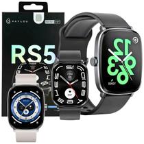 Haylou RS5 Relógio Smart Watch Android iOS IP68 Com 2 Pulseiras Chamadas Notificaçoes Bluetooth