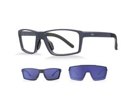 HB Presto 2.0 Clip on Matte Navy/ Blue Chrome - Grau - 56 mm HB Presto 2.0 Clip on Matte Navy/ Blue Chrome - Grau - 56 mm