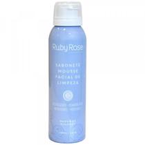 Hb320 sabonete mousse facial limpeza nuvem de algodao azul ruby rose 150ml