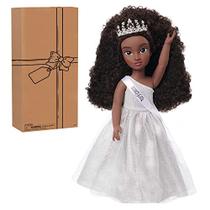 HBCyoU Homecoming Queen Doll Nicole, boneca de 18 polegadas e acessórios, cabelo texturizado cacheado 4A, tom de pele castanho profundo, projetado e desenvolvido pela Purpose Toys
