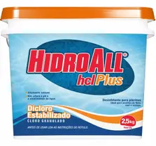 Hcl plus cloro para piscinas - balde com 2,5 kg