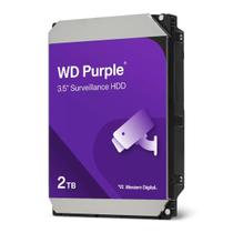 HD 2TB Western Digital WD Purple Surveillance SATA 3 5400RPM Cache 256MB 3.5 Polegadas WD22PURZ