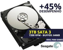 HD 3TB Sata lll Desktop - Seagate - 7200RPM HD 3TB Sata lll Desktop - Seagate - 7200RPM
