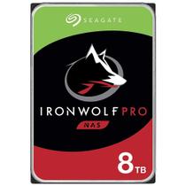 HD 8TB SATA3 Seagate IronWolf PRO - ST8000NT001 (3,5pol, 6Gb/s, 7.200 RPM, 256MB Cache, CMR)