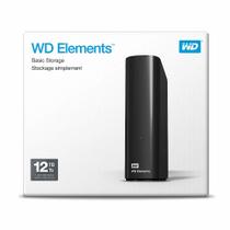 HD Externo 12TB USB 3.0 Western Digital Elements WDBWLG0120HBK - Preto