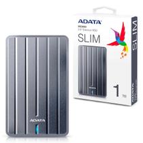 HD Externo 1TB Portátil Adata HC660 - Ultra Slim - USB 3.2 - Cinza - AHC660-1TU31-CGY