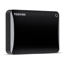 HD Externo 2.000GB (2TB) - Toshiba Canvio Connect II - Preto - HDTC820XK3C1