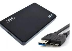 Hd Externo 500gb Portátil de Bolso com Cabo USB 3.0 Preto - BR ONLINE
