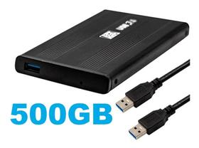 Hd Externo 500GB USB 3.0 Slim Portátil Para Videogame TV PC Notebook - Variadas