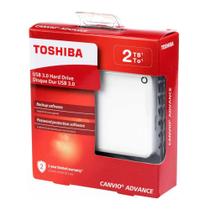 HD Externo Portátil 2TB Toshiba Canvio Basics USB 3.0 - HDTC920XW3AA - Branco