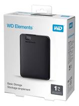 HD Externo Portátil Western Digital WD Elements 1TB Armazenamento Confiável e Portátil HD Externo Portátil Western Digital WD Elements 1TB Armazenamento Confiável e Portátil