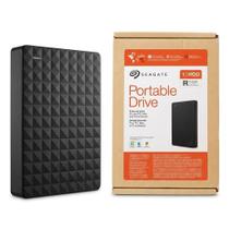 HD Externo Seagate Expansion Slim 1TB USBC Portátil Alta Velocidade para PC e Notebook Preto HD Externo Seagate Expansion Slim 1TB USBC Portátil Alta Velocidade para PC e Notebook Preto