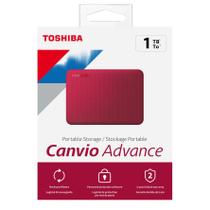 Hd Externo Toshiba 1Tb Canvio Advance Vermelho - Hdtca10Xr3