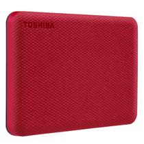 HD Externo Toshiba 2TB Canvio Advance Vermelh HDTCA20XR3AA I