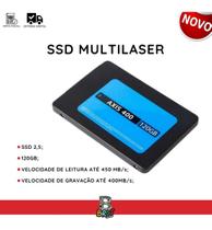 HD SSD 120GB Multilaser Velocidade de Leitura 400 MB/s