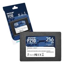 HD SSD 256GB Patriot P210, 2,5" Sata III 6Gb/s, Leitura 500 MB/s, Gravação 400 MB/s - P210S256G25
