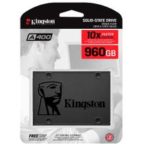 HD SSD Kingston 960GB SA400S37/960G, SATA III 2.5", Leitura 500MB/s, Gravação 450MB/s HD SSD Kingston 960GB SA400S37/960G, SATA III 2.5", Leitura 500MB/s, Gravação 450MB/s