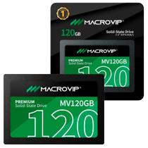 HD SSD Macrovip Premium 120GB 2.5" SATA III 6Gb/s Leitura 520Mb/s Gravação 450Mb/s - MV120GB