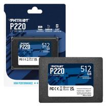 HD SSD Patriot P220 512Gb Sata 3 500550Mbs P220S512G25 7255 HD SSD Patriot P220 512Gb Sata 3 500550Mbs P220S512G25 7255