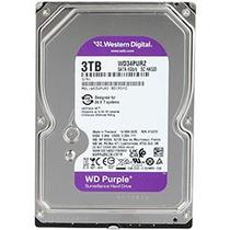 HD Western Digital 3TB WD Purple 3.5 SATA 3 5400RPM WD34PURZ Vigilância Armazenamento Segurança 24-7 Ideal Câmeras