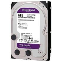HD Western Digital 6TB WD Purple 3.5 SATA 3 5400RPM - WD64PURZ HD Western Digital 6TB WD Purple 3.5 SATA 3 5400RPM - WD64PURZ