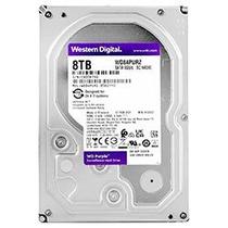 HD Western Digital 8TB WD Purple 3.5 SATA 3 5640RPM WD84PURZ Vigilância Segurança Armazenamento HDD 24-7 Ideal Câmeras