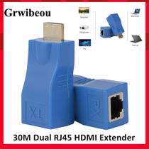 HDMI Extender RJ45 Portas De Rede LAN Extensão Até 30m Sobre CAT5e/6 UTP Ethernet Cabo