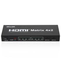 Hdmi Matrix 4X2 Com Controle Remoto 4 Em 2 Out
