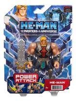 He-Man Boneco Power Attack Com Espada - Mattel Hbl66