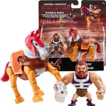 He-man Mini Bonecos Fisto e Cavalo Stridor - Mestres do Universo - Mattel GYY31