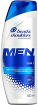 Head & Shoulders - Shampoo Anticaspa Masculino 3 em 1, Hidratante, 400 ml