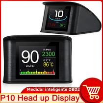 Head Up Display (HUD) OBD2 Digital Inteligente - Velocímetro, Temperatura e RPM
