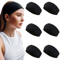 Headband Styla Hair Solid para todos os tipos de cabelo, pacote com 6 para mulheres