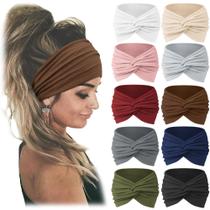 Headbands Jesries African Wide Hair Wrap para mulheres x10 Headbands Jesries African Wide Hair Wrap para mulheres x10
