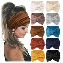 Headbands Jesries African Wide Hair Wrap para mulheres x10