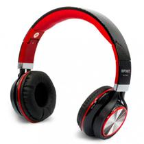 Headfone Com Microfone Para Pc E Smartphone Preto E Vermelho