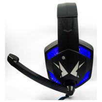 HEADFONE GAMER azul USB COM MIC LED EXBOM HF-G600