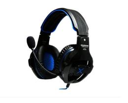 Headfone headset fone gamer usb p3 p2 led mic hf-g650 azul